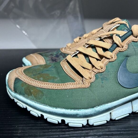 Nike Free 5.0 Liberty Of London Women's Size 10 Running Shoes Sneakers Green - Picture 6 of 14